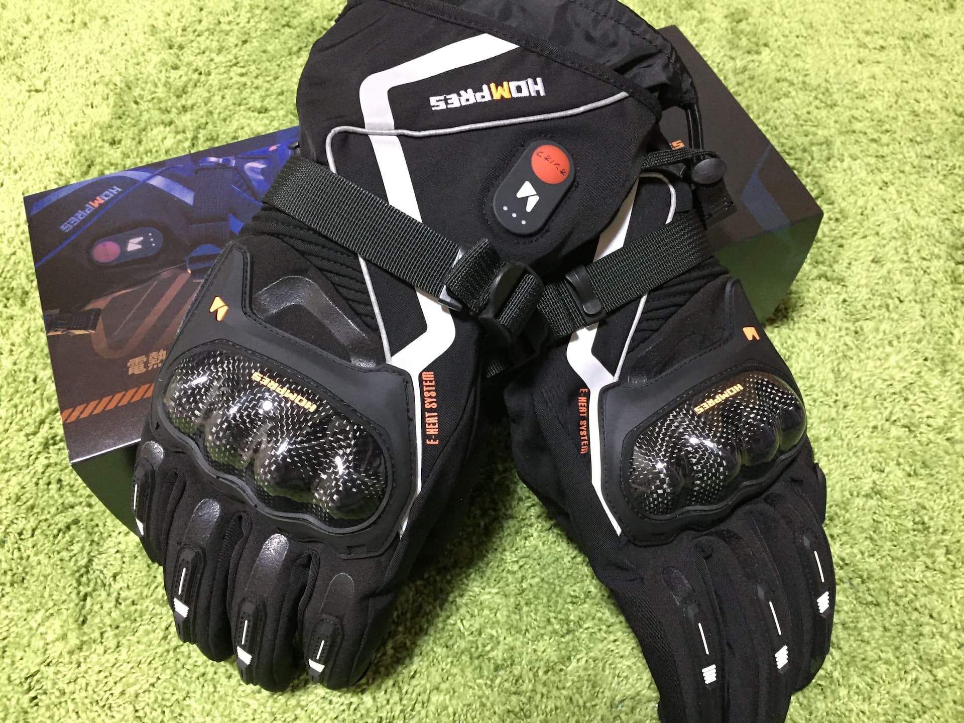 HOMPRES電熱グローブ Sサイズ Hompres 電熱グローブ 11.1V バイク用 冬